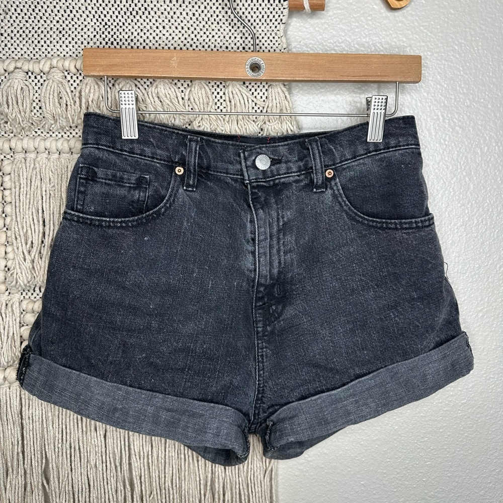 Urban Outfitters BDG Black Mom High Rise Denim Shorts
